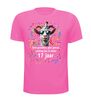 foto 11 Feestelijk vrolijk verjaardag shirt 17 jaar leeftijd full colour afbeelding met geit