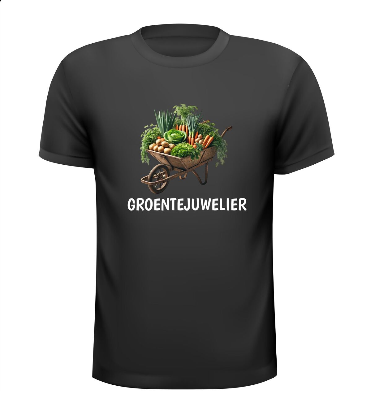 groentejuwelier groenteboer fruit groenten vers grappig leuk T-shirt groentevrouw