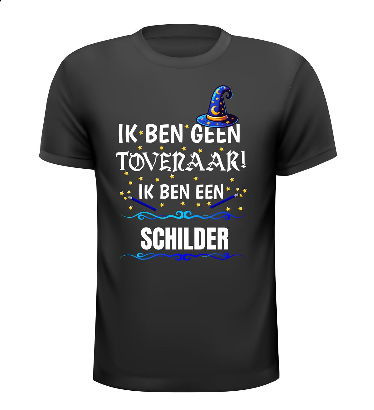 Ik ben geen tovenaar ik ben een schilder grappig leuk t-shirt cadeau