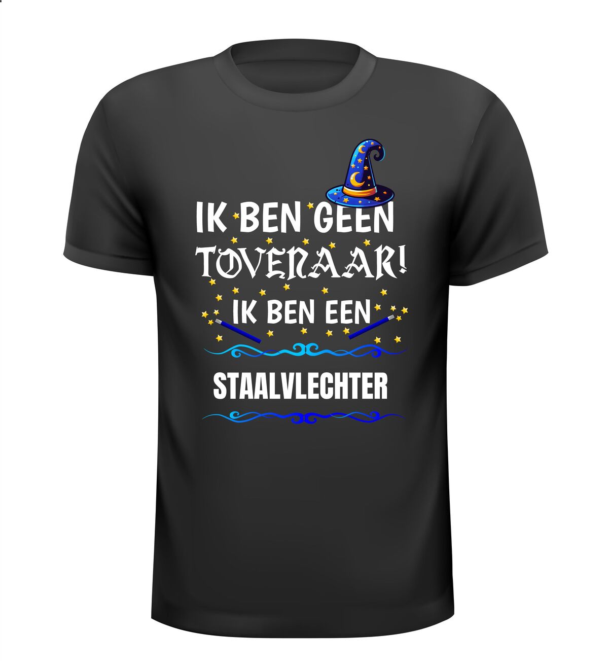 Ik ben geen tovenaar ik ben een staalvlechter betonstaalvlechter grappig humor t-shirt kado