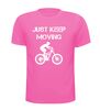 foto 11 just keep moving mtb fiets T-shirt mountainbike