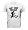foto 13 just keep moving mtb fiets T-shirt mountainbike