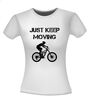 foto 14 just keep moving mtb fiets T-shirt mountainbike