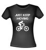foto 2 just keep moving mtb fiets T-shirt mountainbike