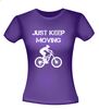 foto 4 just keep moving mtb fiets T-shirt mountainbike