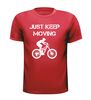 foto 7 just keep moving mtb fiets T-shirt mountainbike