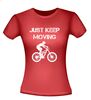 foto 8 just keep moving mtb fiets T-shirt mountainbike