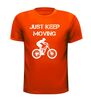 foto 9 just keep moving mtb fiets T-shirt mountainbike