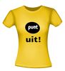 foto 16 leuk en grappig shirt met de tekst punt uit!