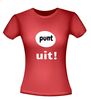 foto 8 leuk en grappig shirt met de tekst punt uit!