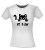 foto 14 Miauw kat poes poezen grappig denkende kat T-shirt grappig