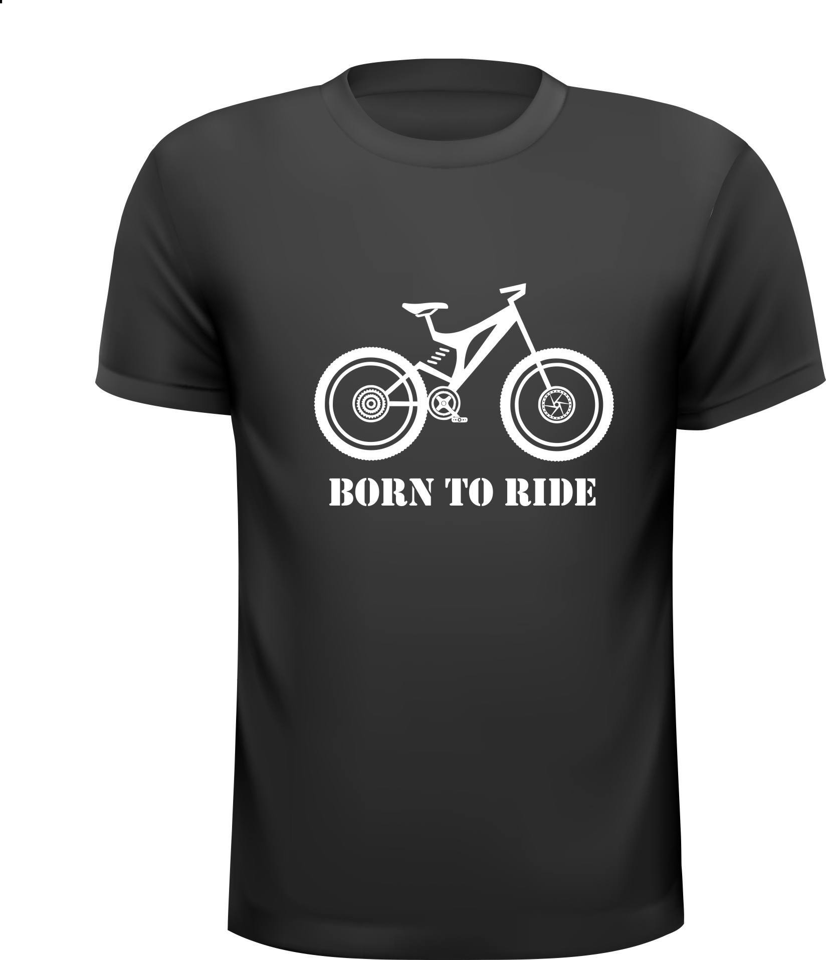 MTB mountainbike born to ride grappig leuk T-shirt