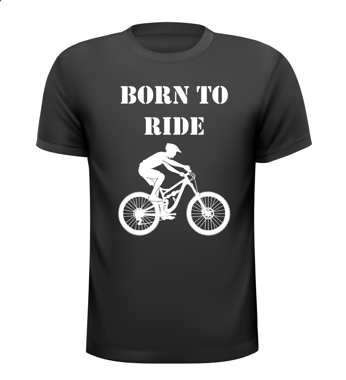 MTB mountainbike born to ride grappig leuk T-shirt