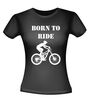 foto 2 MTB mountainbike born to ride grappig leuk T-shirt