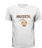 Muisstil grappig gek T-shirt muizen muis zachtjes
