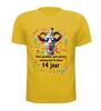 foto 8 Shirt verjaardag met leuke opdruk en tekst full colour 14 jaar