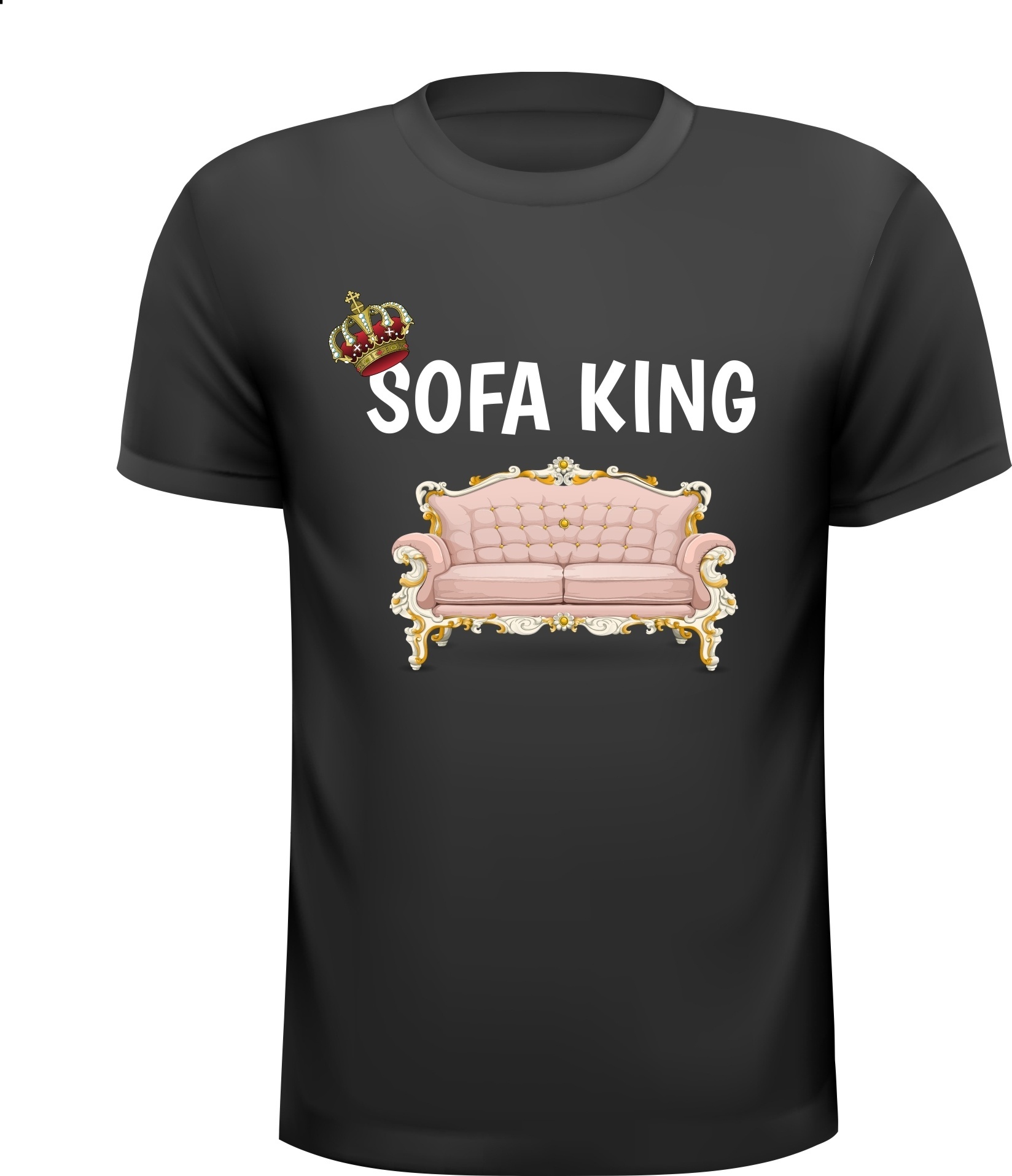 sofa king T-shirt grappig relax lui bankhangen bank