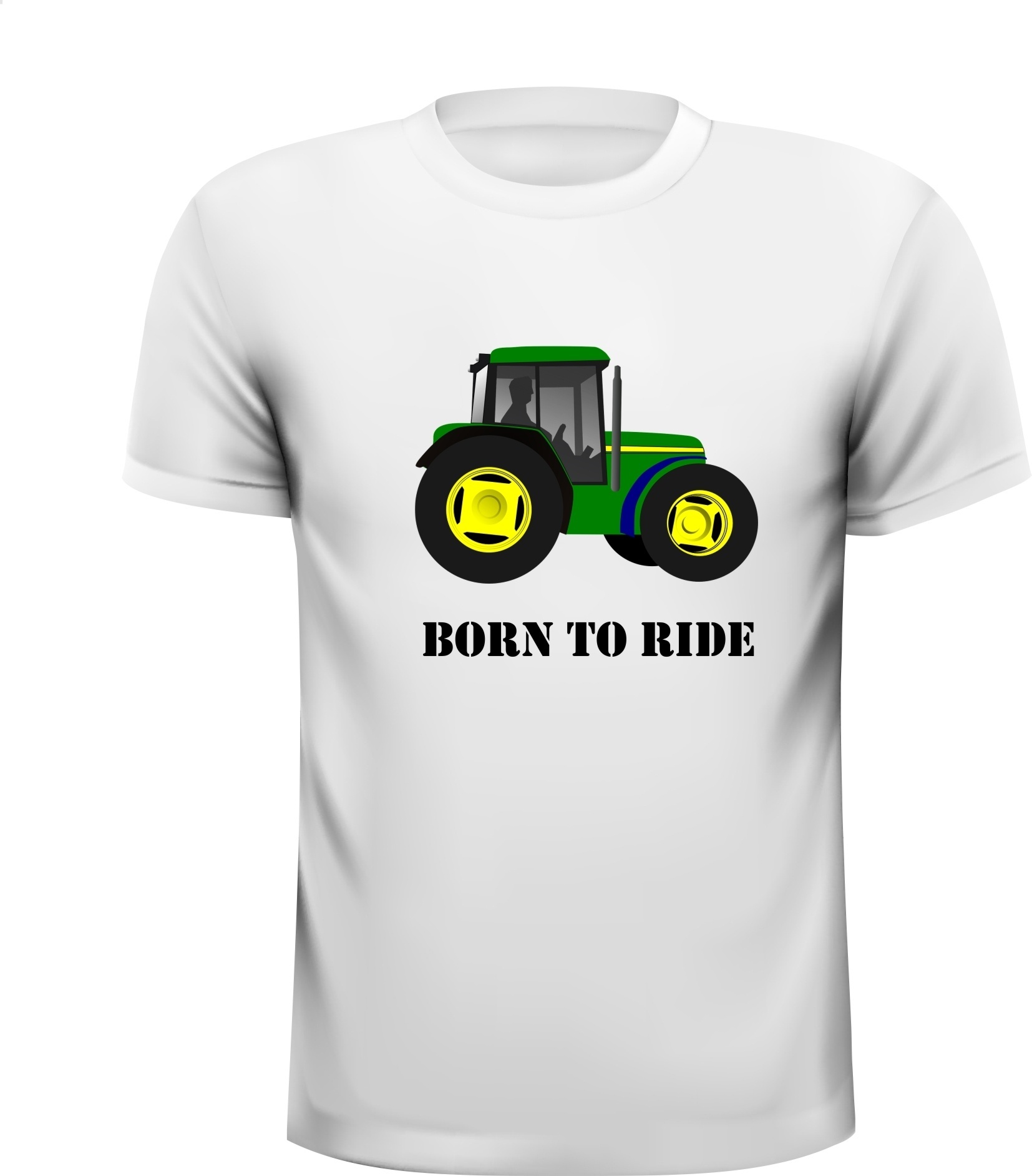 Tractor T-shirt kado grappig leuk born to ride