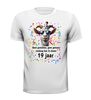 foto 13 Verjaardag full colour shirt met grappige afbeelding geit en leuke tekst 19 jaar