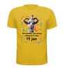 foto 15 Verjaardag full colour shirt met grappige afbeelding geit en leuke tekst 19 jaar