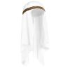 foto 2 Arabieren keffiyeh hoofddeksel wit voor een echte arabier
