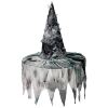 De ultieme zwarte heksenhoed met spinnenrag  voor de mystieke magische en duistere touch