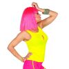 foto 3 Disco tanktop neon geel dame voor kleurrijke foute party