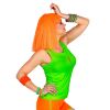 foto 3 Disco tanktop neon groen dame voor kleurrijk feest 