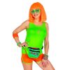 foto 5 Disco tanktop neon groen dame voor kleurrijk feest 