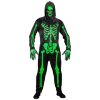 foto 2 Giftig neon groen beangstigend skelet kostuum man