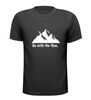 Go with the flow wintersport apre ski T-shirt fun grappig gek
