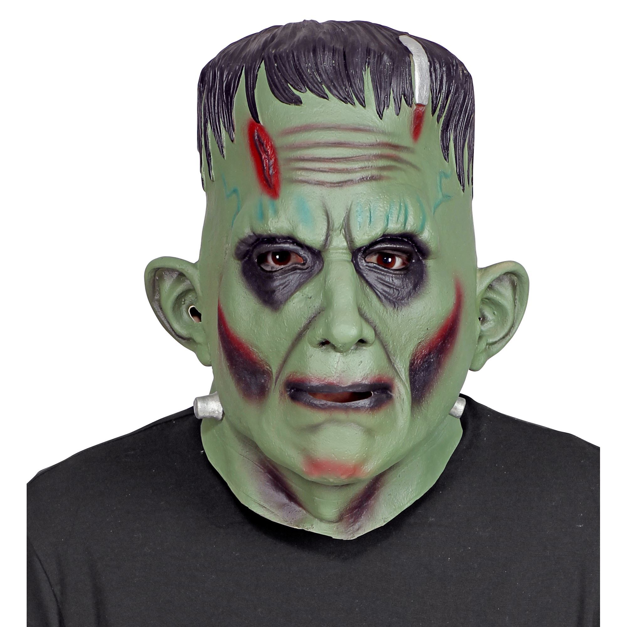 Groen aangelopen  monster masker frankenstein