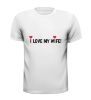 foto 2 i love my wife T-shirt ik hou van mij vrouw grappig fun shirt