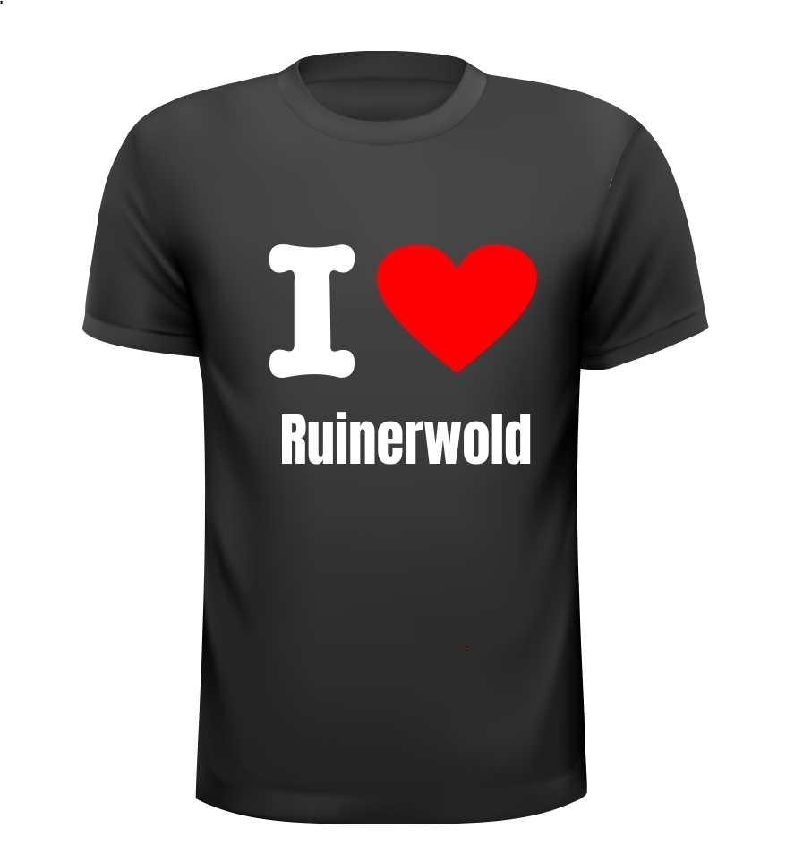 I love Ruinerwold  T-shirt houden van hart