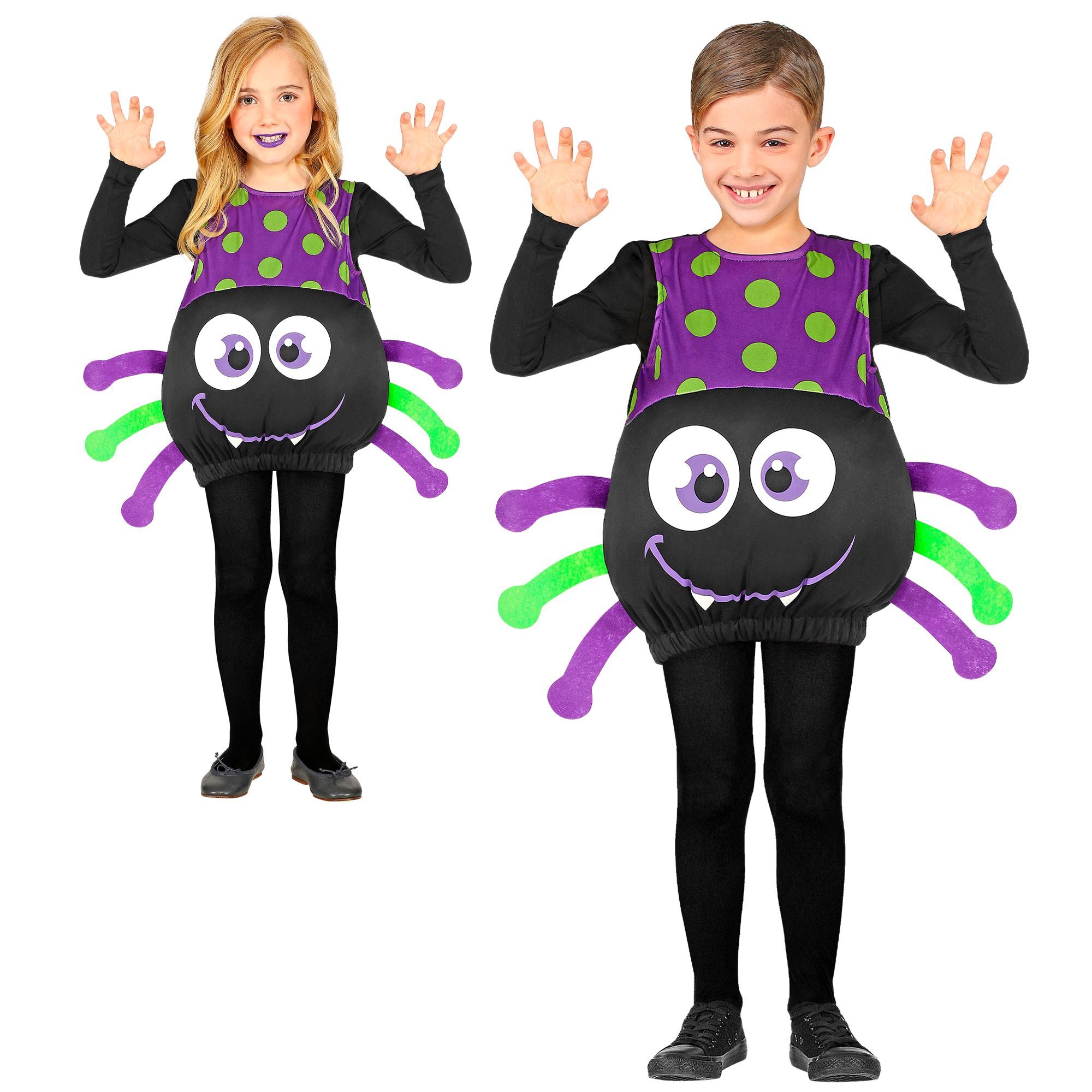 Jumpsuit grote gezellige spin voor halloween of dierenfeest