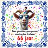 foto 1 Leeftijd spreukentegeltje verjaardag 66 jaar orginele tekst