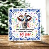 foto 2 Leeftijd tegeltje 61 jaar verjaardag 