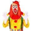 foto 4 Lollige Clown kaal hoofd met lang rood clownshaar 