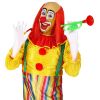 foto 5 Lollige Clown kaal hoofd met lang rood clownshaar 