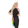 foto 2 Magische unicorn verkleed set diadeem met eenhoorn en regenboog staart met strik