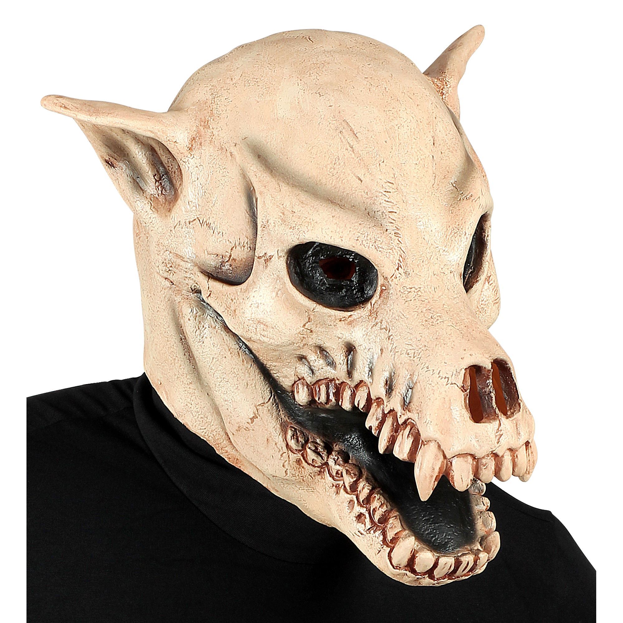 Masker schedel uitgemergelde hond orgineel halloween