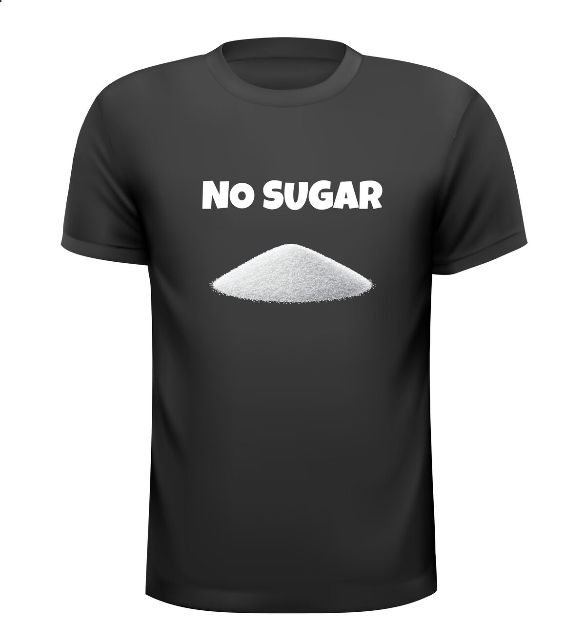 No sugar T-shirt geen suiker suikerklontje