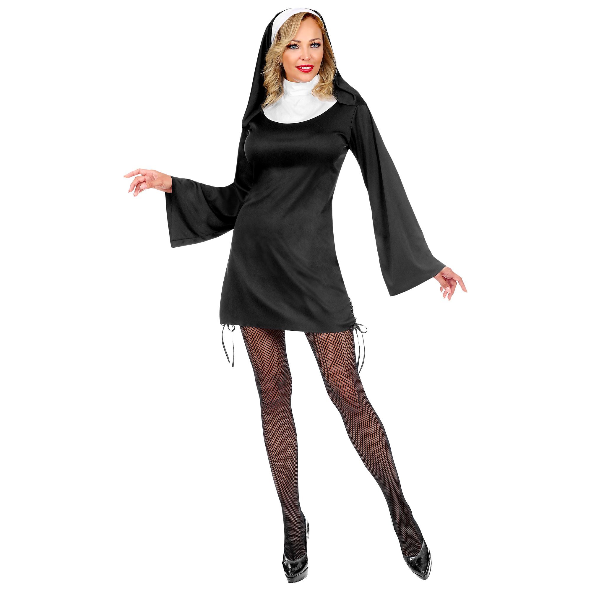 Non minder streng gelovig kostuum dame nonnen jurk