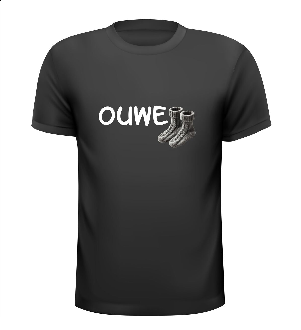 Ouwe sok T-shirt sokken oude man