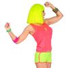 foto 4 Pittig neon hotpants geel vrouw voor een foute party of disco feest
