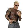 foto 3 Ruig stoer zwart visnet shirt voor mannen