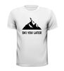 foto 13 ski you later wintersport apre ski grappig T-shirt