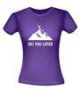 foto 4 ski you later wintersport apre ski grappig T-shirt