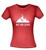 foto 8 ski you later wintersport apre ski grappig T-shirt