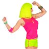 foto 4 Sportieve tanktop neon rose voor disco feestje of foute party